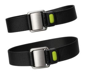 Nylon traction belts with adjustable buckles for skiing equipment