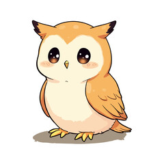 Fototapeta premium Cute Baby Owl Clipart 06
