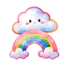 rainbow and clouds