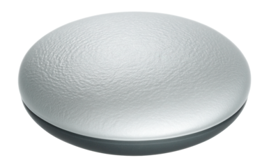 Textured glass Go stone with a matte finish for tactical board games