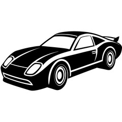 Fototapeta premium Racing Car Vector Racing Helmet, Flags, Car & Track AI Design