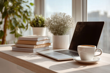 cup of coffee on the table