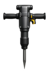 Cordless jackhammer with a compact design and a pointed bit for confined space demolition tasks.
