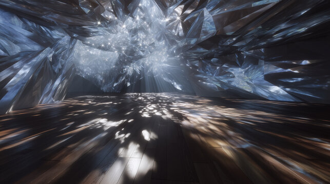 spatial pain, pain geometry, physical anguish mapped in space, discomfort architecture, symbolic hurt field, invisible pain form, dimensional suffering A dreamlike room filled with