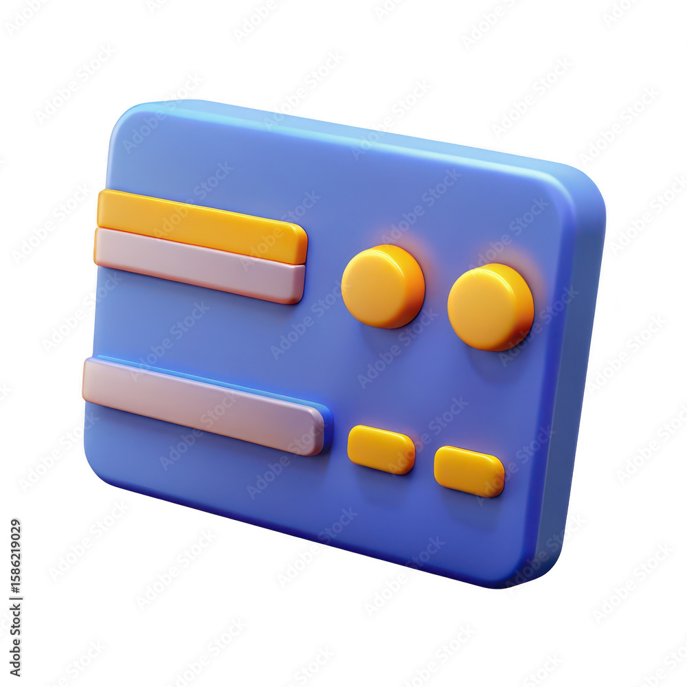 Aufkleber stylized 3d rendering of a retro gaming console controller with vibrant buttons isolated on transpar