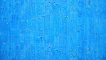 Vibrant Blue Painted Metal Texture for an Abstract Background