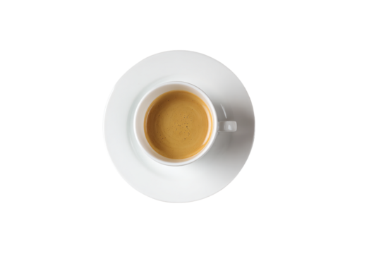 a cup of coffee on a saucer