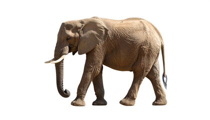 Obraz premium Side view of a large elephant