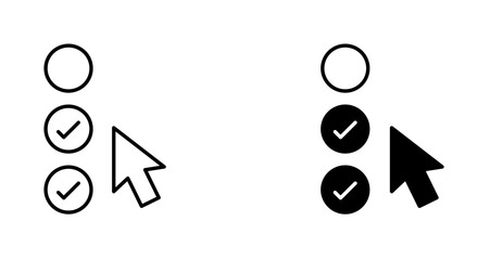 Selecting and choosing icon