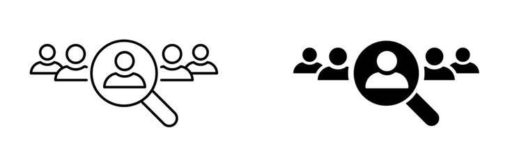 Job search icon. Job posting symbol