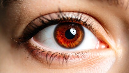 Obraz premium Close-up of a brown eye