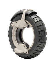 Monowheel, isolated on white background, 