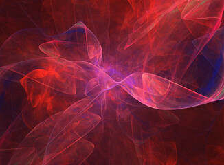 Fractal colored abstract on black background