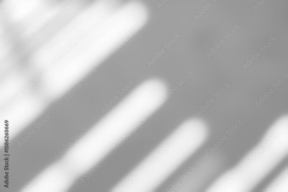 Poster lignt and shadow silhouette overlay on white wall,abstract window shadow with light diagonal effect,
