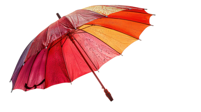 Vibrant Multicolored Umbrella: A Stunning Visual
