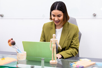 Professional image consultant in modern office