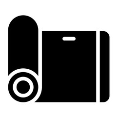 Yoga Mat Vector Style Icon