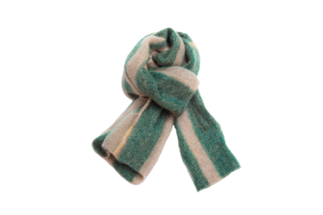 a scarf with a striped design on it