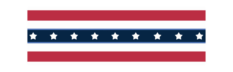 american ribbon flag vector illustration banner

