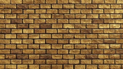 Obraz premium Seamless Golden Brick Wall Texture Background