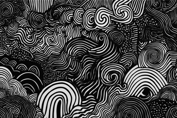 black and white floral background