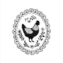 Fototapeta premium vector illustration of a rooster