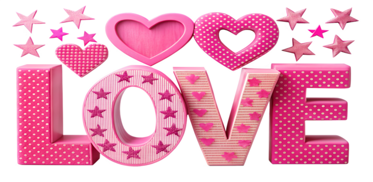 3D bolt LOVE text with shape isolated on white background. PNG Transparent file type with high definition quality And vibrant color grading Available.