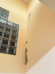 Damage building after earthquake