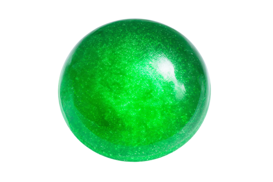a green ball with a white background - Powered by Adobe
