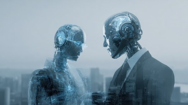 Holographic AI Partner, Agentic Autonomy Meet Human Teamwork in Business. The AI Coworker Revolution, Holographic Agents for Autonomous Collaboration.