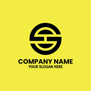 letters osg and os text logo design vector