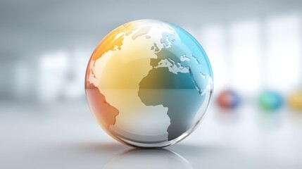 A modern globe representing global connectivity and business opportunities.