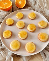 Vegane Jaffa Cakes mit Schokolade Orange Dessert Soft Cakes Kekse