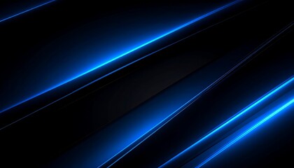 Dark abstract background with diagonal blue lines