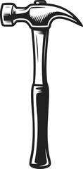 Hammer, carpentry tool, metal and wooden hammer, construction essentials, hand tool for driving nails