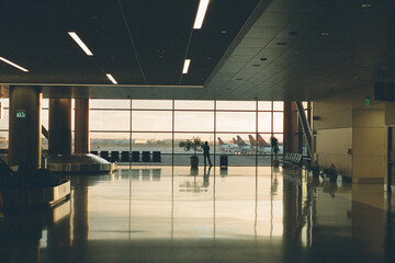 airport terminal in airport