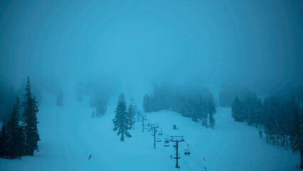 fog in the mountains