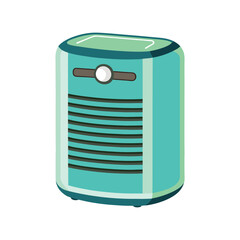 Vector Illustration of an Air Purifier Device for Clean Indoor Air Isolated on a White Background
