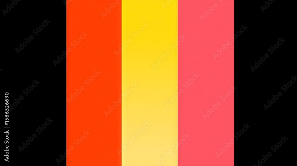 Aufkleber the image has a black background with a multicolored vertical stripe at the bottom the bottom half o