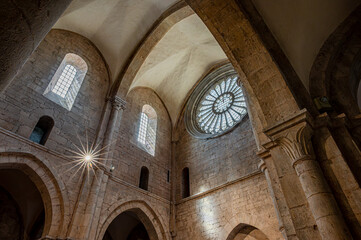 Priverno, Latina, Italy. Cistercian Abbey of Fossanova.