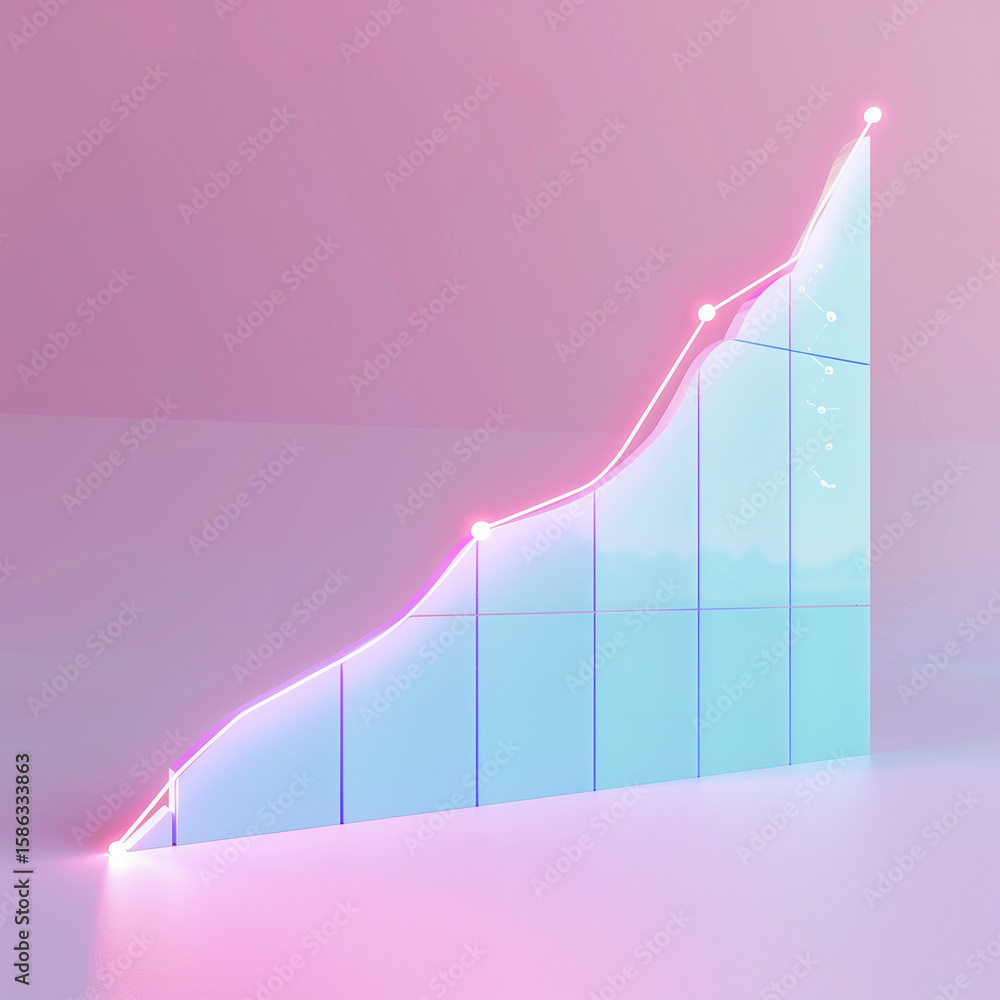 Poster data visualization growth trends business insights digital analysis tech environment clear viewpoint