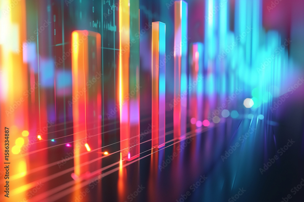 Poster dynamic data visualization techniques digital space infographic design abstract environment aestheti