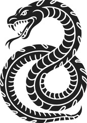 Fototapeta premium Ouroboros, ancient serpent symbol, cyclical imagery, mythology, tattoo design, emblematic representation of eternity