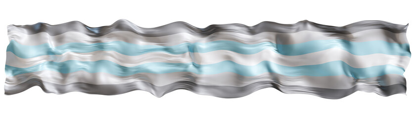 Demiboy flag stands out with its distinct colors, symbolizing non-binary identity. Its wavy form suggests movement, emphasizing importance of self-expression. Isolated on transparent background.