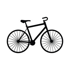 bicycle isolated on white background