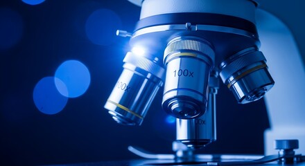 Obraz premium Microscope lenses close up