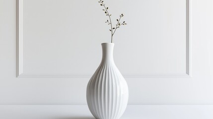 Photorealistic vase on a white background, cinematic style.