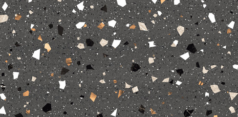 High Resolution Polished Terrazzo Marble Texture Background for Modern Interior and Architectural...