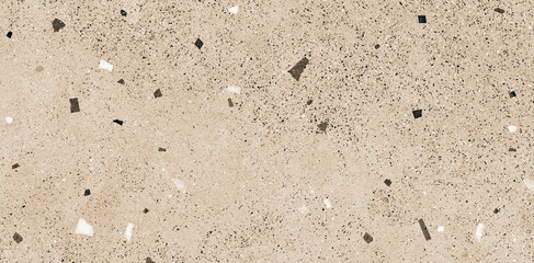 Beige terrazzo stone texture, pebble stone background
