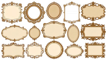 Vintage decorative frames